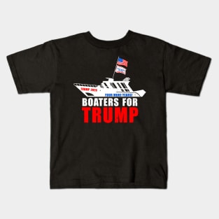 Boaters For Trump 2024 Kids T-Shirt